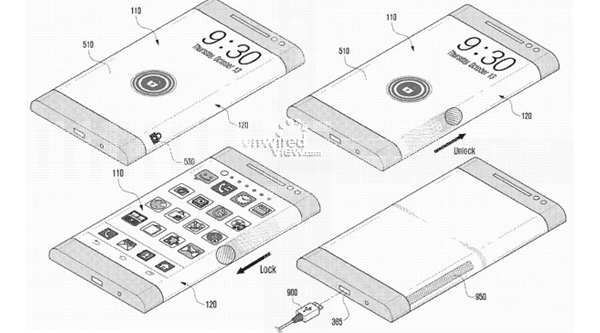 Samsung明年推「包圍螢幕」電話, 設計圖曝光 [圖庫]