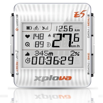 Xplova E5 GPS 自行車錶小全配(樂活白)