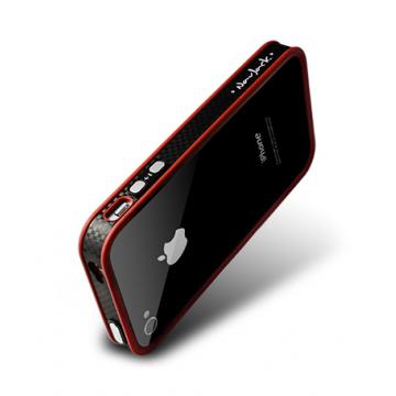 iPhone 4/4S-奢華版保護套-熱火紅