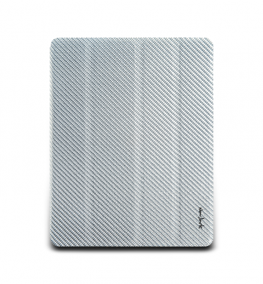 new iPad-玻纖對開保護套-亮銀色