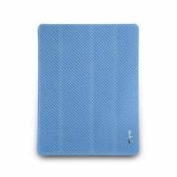 new iPad-特別版-玻纖對開保護套-天藍色