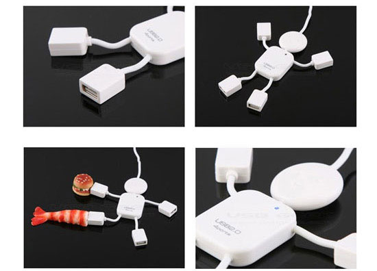 USB人形分線器 集線器(1接4)