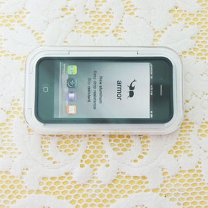 《獨家》IPHONE5 超薄鋁合金背蓋保護殼 白色支架組合