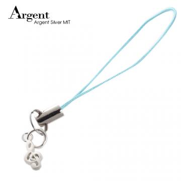 【ARGENT銀飾】配件系列「小高音符」純銀手機吊飾