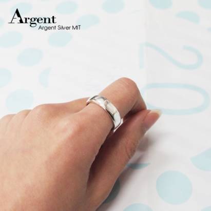 【ARGENT銀飾】美鑽系列「藏鑽-新寬版」純銀戒指(版寬6mm)