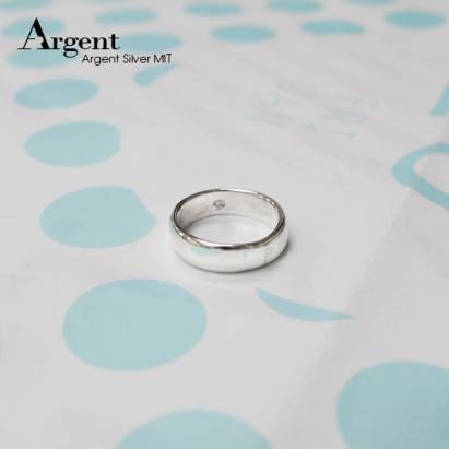【ARGENT銀飾】美鑽系列「藏鑽-新寬版」純銀戒指(版寬6mm)
