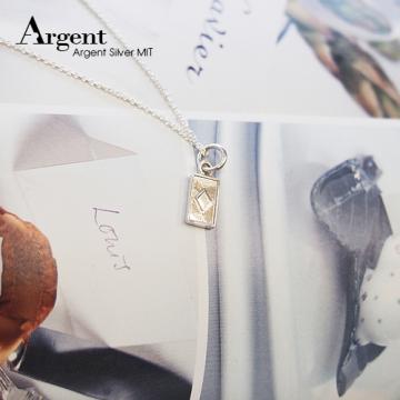 【ARGENT銀飾】迷你系列「小撲克-方塊♦(diamond)」純銀項鍊