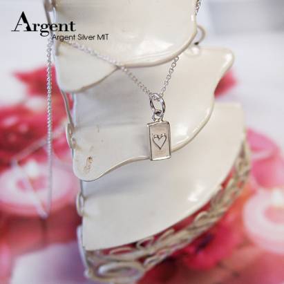 【ARGENT銀飾】迷你系列「小撲克-紅心♥(heart)」純銀項鍊