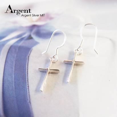 【ARGENT銀飾】造型系列「立體十字」純銀耳環