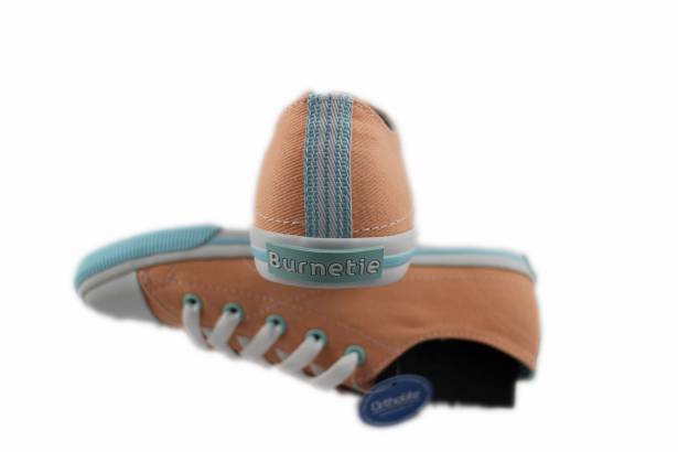 2014春夏新款 Burnetie女款 薄底低筒帆布鞋(橙色)