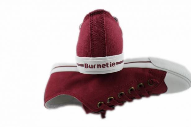 2014春夏新款 Burnetie男款 素色低筒帆布鞋(酒紅色)