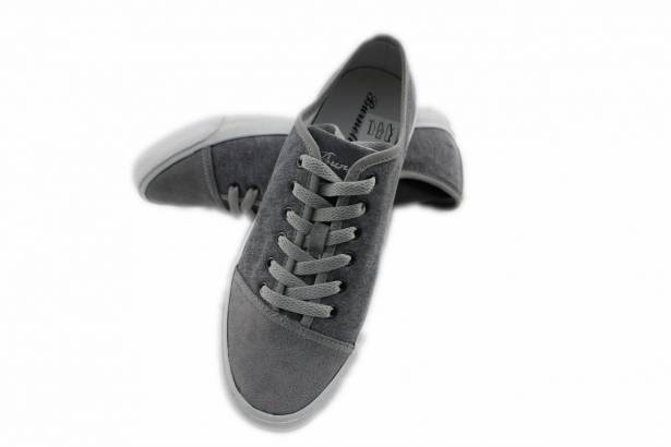 2014春夏新款 Burnetie男款 低筒帆布鞋(灰色)