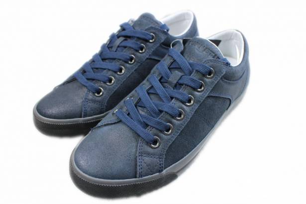 2014春夏新款 Burnetie男款 反毛皮低筒鞋(藍色)