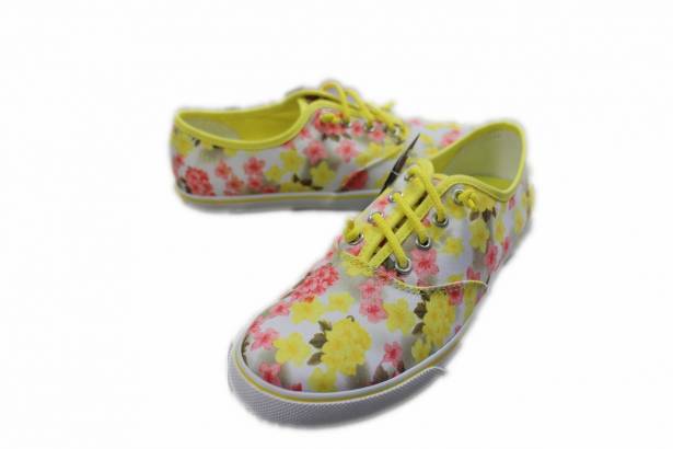 2014春夏新款 Burnetie女款 低筒帆布鞋(黃色)