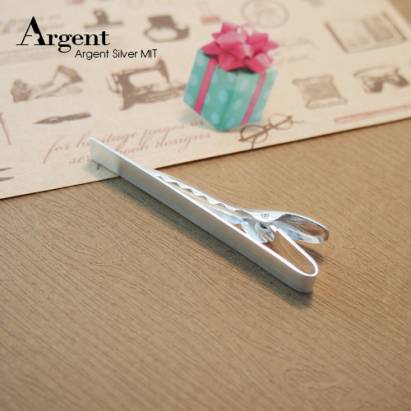 【ARGENT銀飾】配件系列「純銀-素面長牌」純銀領帶夾 (可加購刻字)