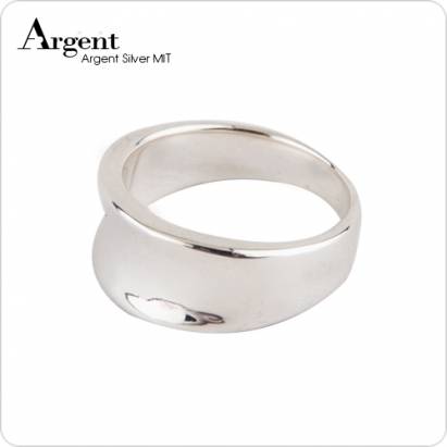 【ARGENT銀飾】造型系列「弧線」純銀戒指