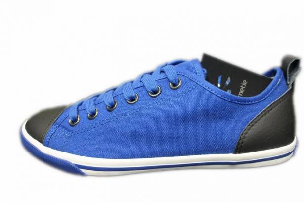 2014春夏新款 Burnetie男款 低筒帆布鞋(藍色)