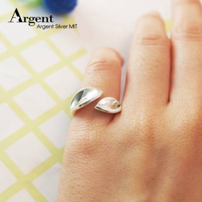  【ARGENT銀飾】造型系列「葉戀」純銀戒指 可搭配同系列項鍊 