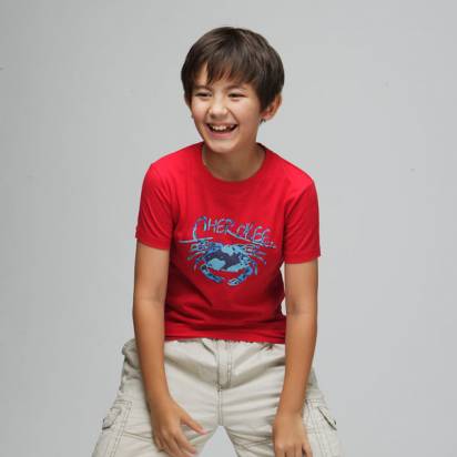CHEROKEE  男童螃蟹印花短袖T恤 (紅)