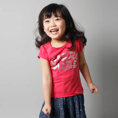 CHEROKEE  女童字母印花T恤 (西瓜紅)