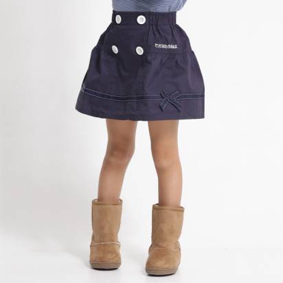 CHEROKEE  女童雙排扣短裙 (藏青藍)