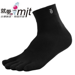 五趾短襪-(黑色)襪子