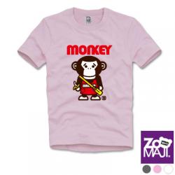【ZooMAJI】 猴先生上課去兒童T恤(共三色)