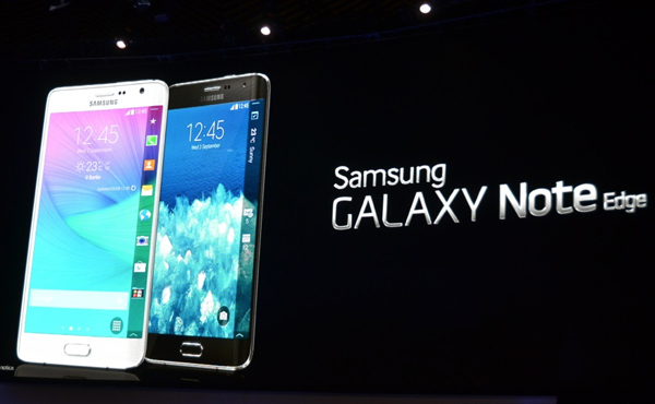 Samsung 發佈 Galaxy Note Edge: 創新彎曲螢幕的 Note 4 [圖庫]