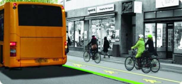 減少人車爭路，丹麥將測試 LED 巴士站