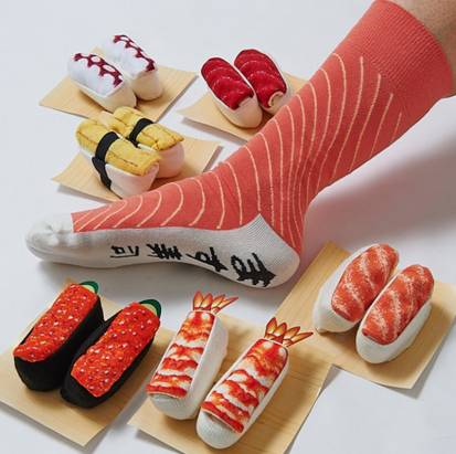 今天你要穿什麼口味？以假亂真的壽司襪！
