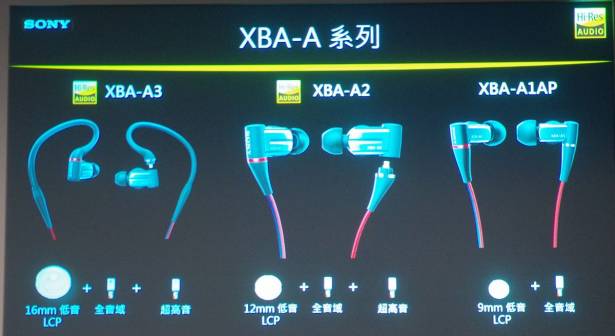 導入T 型結構 XBA 平衡電樞單體， Sony 推出 XBA-A1 、 A2 與 A3 混合單體耳機與單平衡電樞耳機 XBA-100