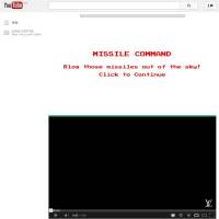 YouTube也能打電動，讓你試試復古的小遊戲Missile Command