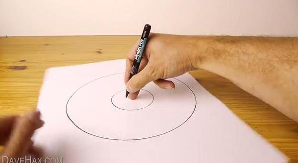 如何徒手畫出完美的圓