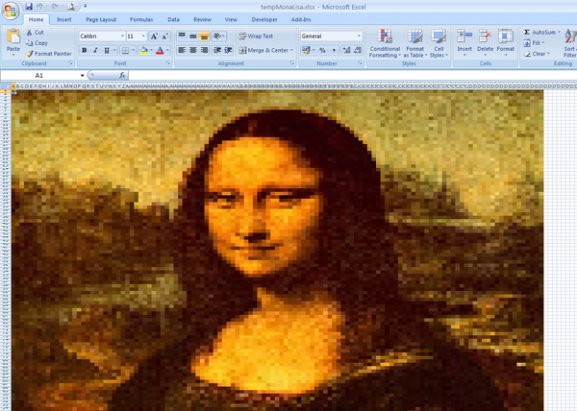22張很難想像能夠以微軟Excel軟體繪製出來的美術神作