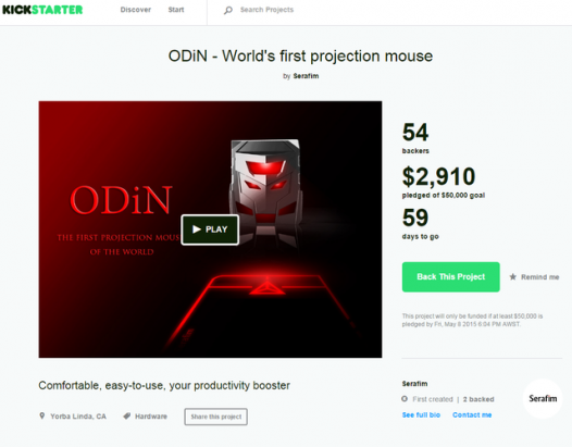超吸睛ODiN極光奧丁幻象滑鼠，操作電腦帥氣度百分百