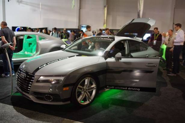 GTC 2015 ： Audi 展示 A7 自動駕駛車，以及示範 Drive PX 的攝影機擺放參考