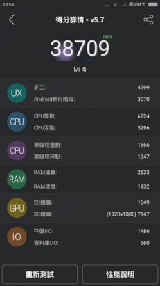 以新一代 Nexus 5 為典範但同樣不能擴充儲存的中高規機種，小米手機 4s 動手玩