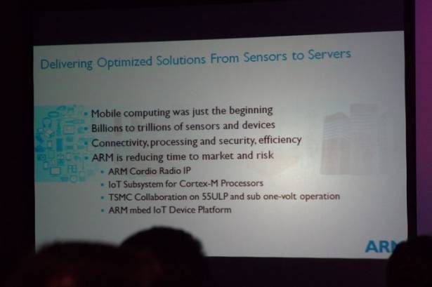 Computex 2015 ： 強化 IoT 戰略， ARM 推出針對 IoT 的 Cortex-M 子系統