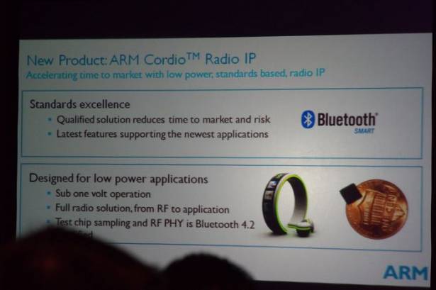 Computex 2015 ：跨足通訊技術授權， ARM 宣布推出藍牙 Smart IP 授權 Cordio