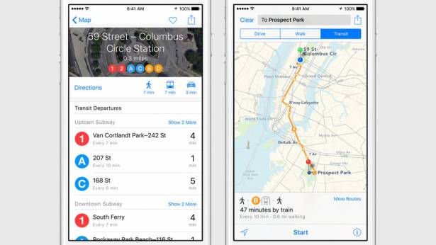 [蘋科技] 不再雞肋！iOS 內建地圖 App 新增「大眾交通轉乘資訊查詢」與「商店搜尋」功能