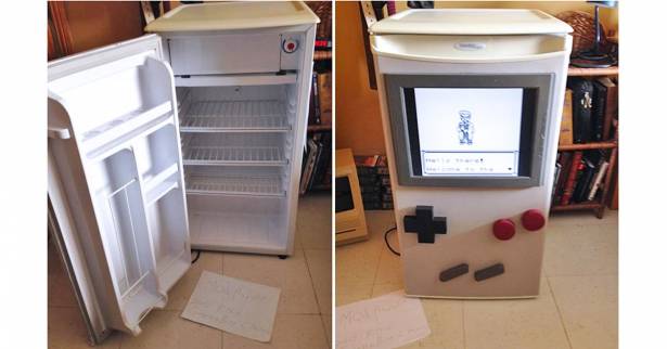 親愛的，你看，我真的把冰箱變成Gameboy了！