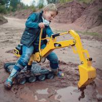 強大的挖土機玩具，能夠真正應用於挖掘中
