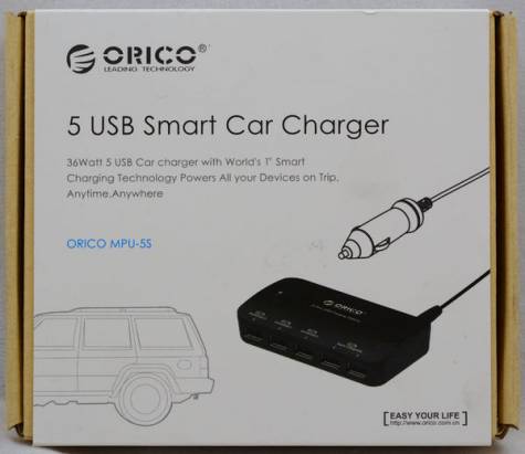 ORICO 36W 車用 5 埠 USB 電源轉換器簡介及測試 By 港都狼仔