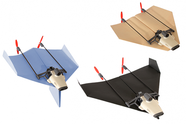 可以用 Cardboard 觀看即時飛行影像的遙控紙飛機， PowerUP 與 Parrot 發表 PowerUP FPV