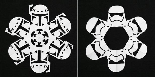 它它(X)潮潮(O)的聖誕節，Star Wars 星際大戰雪花剪紙