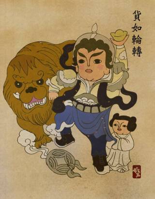 當 Star Wars 星際大戰中的角色遇上了中國新年