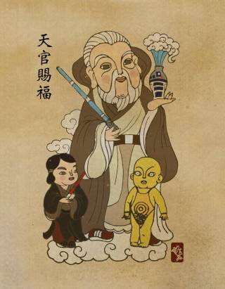 當 Star Wars 星際大戰中的角色遇上了中國新年