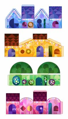 谷歌首頁的小驚喜！Google Doodle 聖誕節剪紙