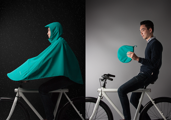 方便攜帶、快速又好收納的雨披BONCHO，自行車族適用