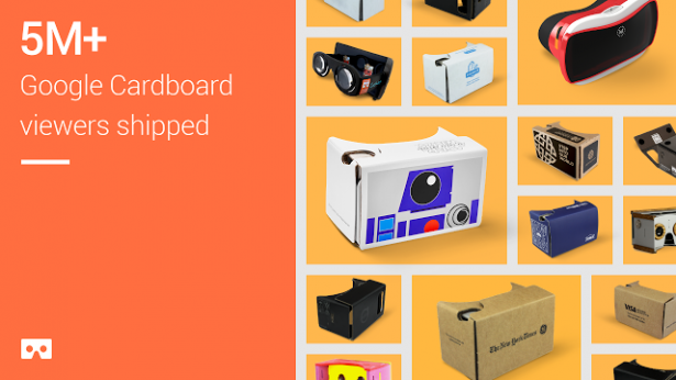 Google Cardboard 已經有 500 萬個出貨！